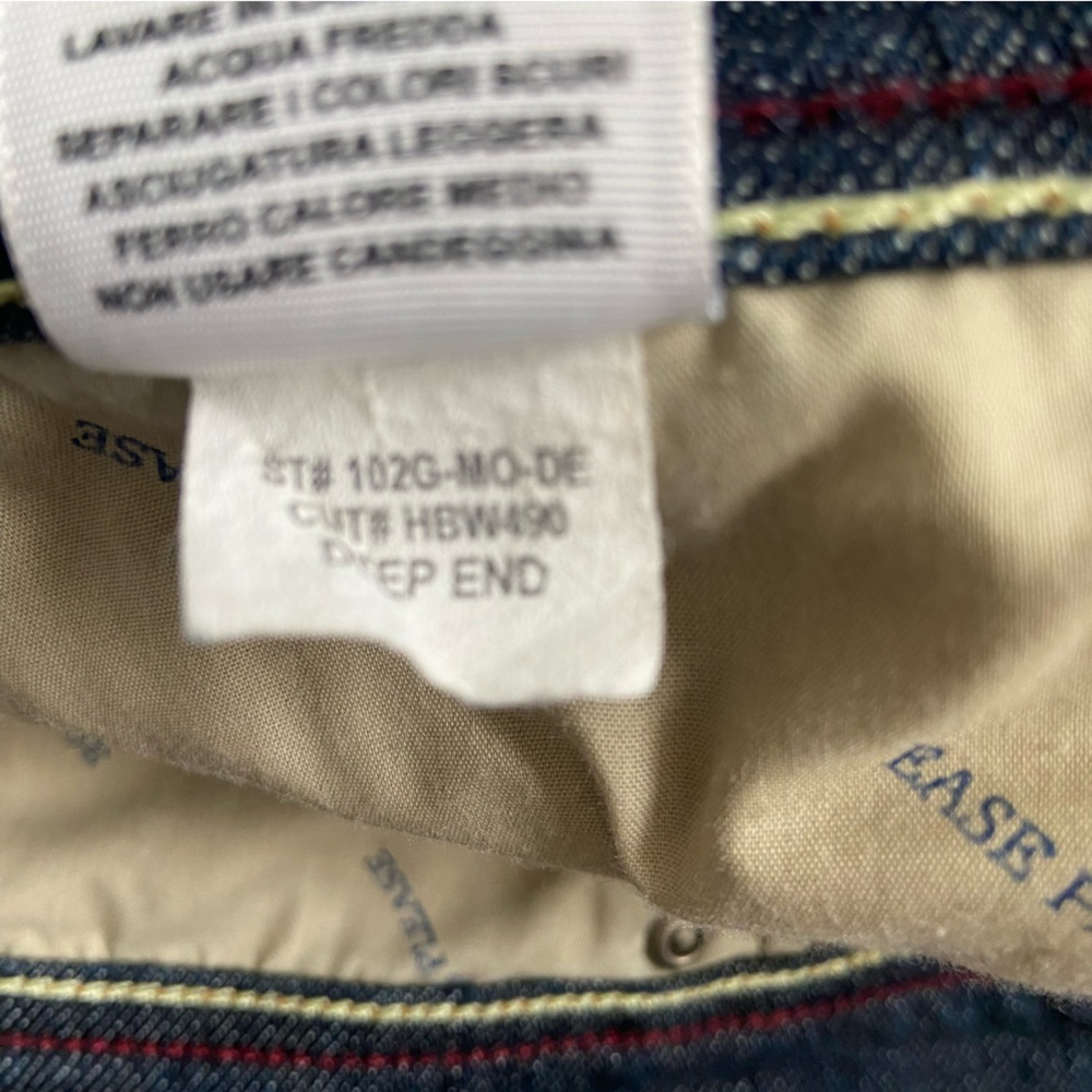 HABITUAL Low Rise Bootcut Jeans Size 30 Dark Wash 34.5” Inseam Y2K EUC USA - Picture 9 of 12